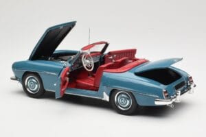 Mercedes 190 SL W121 Zils Minichamps 1:18 103037033 Metāls — attēls 5 no 8