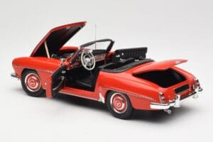 Mercedes 190 SL W121 Guards Red Minichamps 1:18 100037032 Metāls — attēls 5 no 8