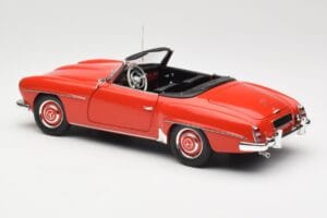 Mercedes 190 SL W121 Guards Red Minichamps 1:18 100037032 Metāls — attēls 7 no 8