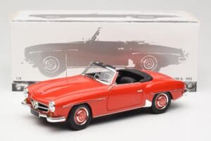 Mercedes 190 SL W121 Guards Red Minichamps 1:18 100037032 Metāls — attēls 8 no 8