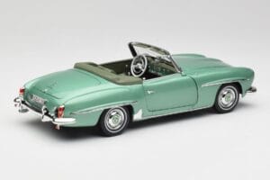 Mercedes 190 SL W121 Gaiši Zaļš Metallic Norev 1:18 183401 Metāls — attēls 4 no 9