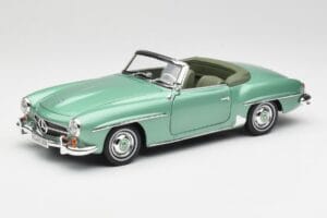 Mercedes 190 SL W121 Gaiši Zaļš Metallic Norev 1:18 183401 Metāls