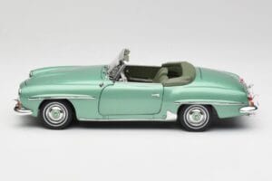 Mercedes 190 SL W121 Gaiši Zaļš Metallic Norev 1:18 183401 Metāls — attēls 5 no 9