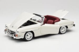 Mercedes 190 SL W121 Gaiši Pelēks Norev 1:18 B66040710 Metāls — attēls 2 no 10