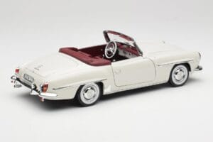 Mercedes 190 SL W121 Gaiši Pelēks Norev 1:18 B66040710 Metāls — attēls 4 no 10