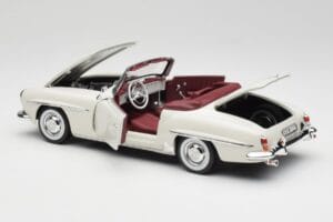 Mercedes 190 SL W121 Gaiši Pelēks Norev 1:18 B66040710 Metāls — attēls 7 no 10