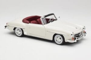 Mercedes 190 SL W121 Gaiši Pelēks Norev 1:18 B66040710 Metāls — attēls 8 no 10