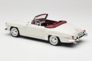 Mercedes 190 SL W121 Gaiši Pelēks Norev 1:18 B66040710 Metāls — attēls 9 no 10