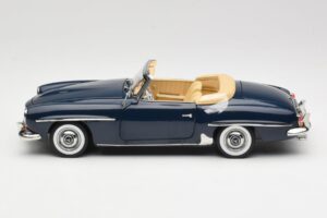 Mercedes 190 SL W121 Middle Blue Norev 1:18 183403 Metāls — attēls 4 no 8