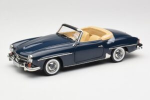 Mercedes 190 SL W121 Middle Blue Norev 1:18 183403 Metāls