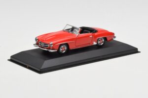 Mercedes 190 SL W121 Sarkans Minichamps 1:43 940033131 Metāls — attēls 2 no 4