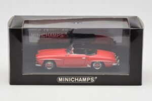 Mercedes 190 SL W121 Sarkans Minichamps 1:43 940033131 Metāls — attēls 4 no 4