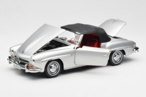 Mercedes 190 SL W121 Sudrabs Norev 1:18 B660640604 Metāls — attēls 2 no 8