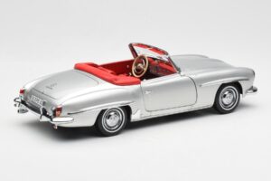 Mercedes 190 SL W121 Sudrabs Norev 1:18 B660640604 Metāls — attēls 3 no 8