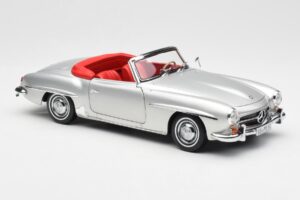 Mercedes 190 SL W121 Sudrabs Norev 1:18 B660640604 Metāls — attēls 6 no 8