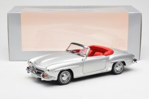 Mercedes 190 SL W121 Sudrabs Norev 1:18 B660640604 Metāls — attēls 8 no 8