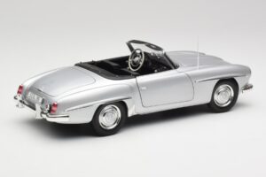 Mercedes 190 SL W121 Sudrabs Pelēks Minichamps 1:18 100037031 Metāls — attēls 3 no 8