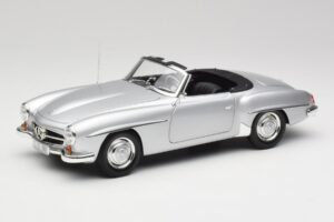 Mercedes 190 SL W121 Sudrabs Pelēks Minichamps 1:18 100037031 Metāls