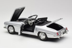 Mercedes 190 SL W121 Sudrabs Pelēks Minichamps 1:18 100037031 Metāls — attēls 5 no 8