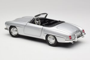 Mercedes 190 SL W121 Sudrabs Pelēks Minichamps 1:18 100037031 Metāls — attēls 7 no 8