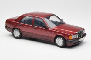 Mercedes 190E W201 2.0 Sarkans Dealer Edition AUTOart 1:18 B66040383 Metāls — attēls 6 no 8