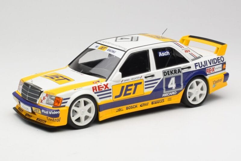 Mercedes 190E 2.5-16 EVO 1 W201 Team MS-Jet #4 R. Asch DTM 1989 Minichamps 1:18 155893604 Metāls