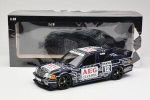 Mercedes 190E 2.5-16 EVO 1 W201 Team Snobeck #12 A. Cudini DTM 1989 Minichamps 1:18 155893612 Metāls — attēls 6 no 6