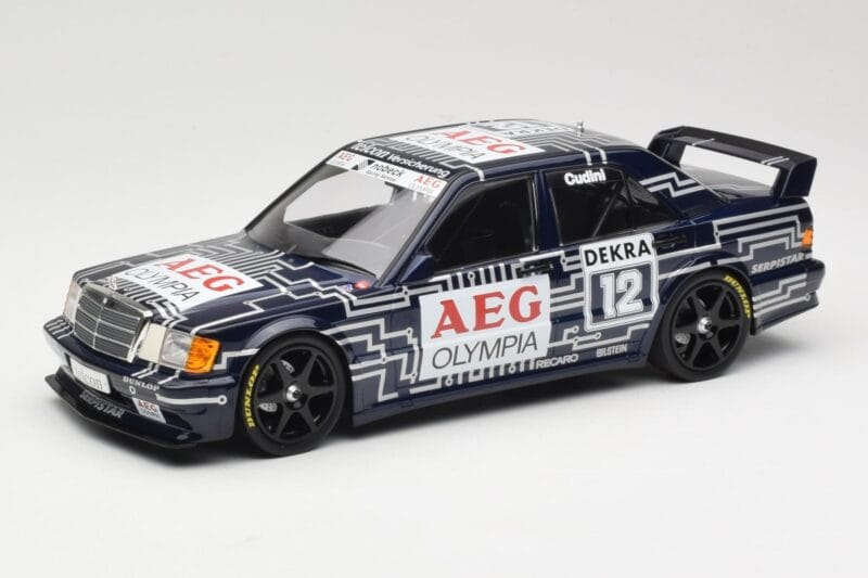 Mercedes 190E 2.5-16 EVO 1 W201 Team Snobeck #12 A. Cudini DTM 1989 Minichamps 1:18 155893612 Metāls