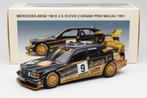 Mercedes 190E 2.5-16 Evo II #9 K. Ludwig Macau GP 3rd Place 1991 AUTOart 1:18 89135 Metāls — attēls 8 no 8