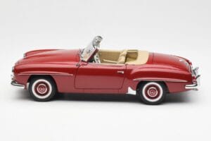 Mercedes 190SL W198 Sarkans AUTOart 1:18 76116 Metāls — attēls 4 no 8