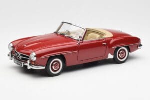 Mercedes 190SL W198 Sarkans AUTOart 1:18 76116 Metāls