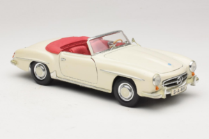 Mercedes 190SL Balts Maisto 1:18 50274 Metāls — attēls 6 no 8
