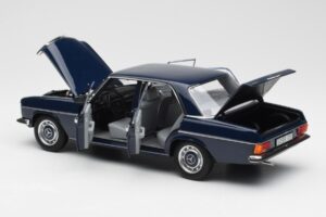 Mercedes 200 W114 Midnight Zils Dīlera Izdevums Norev 1:18 B66040694 Metāls — attēls 5 no 8