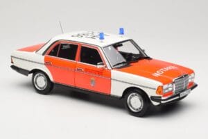 Mercedes 200 W123 Ātrā Palīdzība Balts Norev 1:18 183834 Metāls — attēls 4 no 8