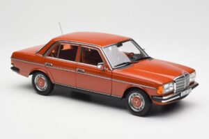 Mercedes 200 W123 English Sarkans Dīlera Izdevums Norev 1:18 B66040653 Metāls — attēls 6 no 8