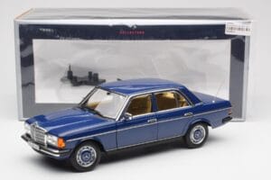 Mercedes 200 W123 Surf Zils Norev 1:18 183710 Metāls — attēls 8 no 8