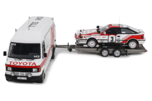 Mercedes 208D + Toyota Celica ST165 Gr.A RAC Safari 1990 Otto 1:18 OT480 Sveķi