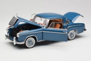 Mercedes 220 SE W128 Zils Sun Star 1:18 3561 Metāls — attēls 2 no 8