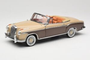 Mercedes 220 SE W128 Kabriolets Bronzas Sarkans Sun Star 1:18 3572 Metāls
