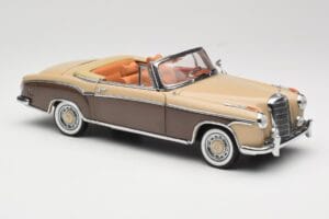 Mercedes 220 SE W128 Kabriolets Bronzas Sarkans Sun Star 1:18 3572 Metāls — attēls 6 no 8