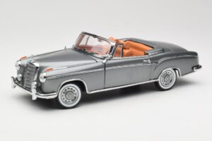 Mercedes 220 SE W128 Kabriolets Grey Metallic Sun Star 1:18 3352-M1 Metāls