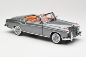Mercedes 220 SE W128 Kabriolets Grey Metallic Sun Star 1:18 3352-M1 Metāls — attēls 6 no 8