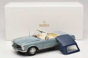 Mercedes 230 SL W113 Horizon Blue Norev 1:18 183992 Metāls — attēls 9 no 9