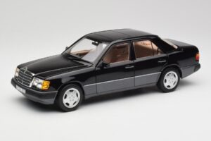 Mercedes 230E W124 AMG Wheels Melns Ierobežots Izdevums Norev 1:18 183950 Metāls