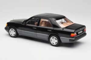 Mercedes 230E W124 AMG Wheels Melns Ierobežots Izdevums Norev 1:18 183950 Metāls — attēls 7 no 12