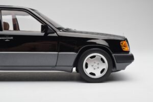 Mercedes 230E W124 AMG Wheels Melns Ierobežots Izdevums Norev 1:18 183950 Metāls — attēls 8 no 12