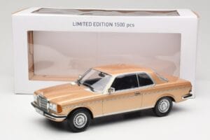 Mercedes 280 CE C123 Zelts Norev 1:18 183587 Metāls — attēls 6 no 6