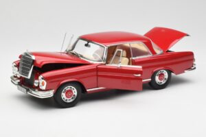 Mercedes 280 SE W108 Sarkans Norev 1:18 193527 Metāls — attēls 2 no 8