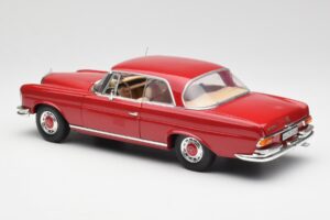 Mercedes 280 SE W108 Sarkans Norev 1:18 193527 Metāls — attēls 7 no 8