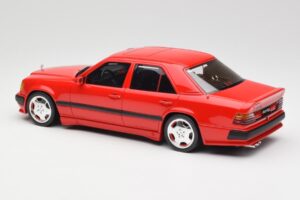 Mercedes 300E W124 6.0 AMG Signal Sarkans Otto 1:18 OT1104 Sveķi — attēls 5 no 6